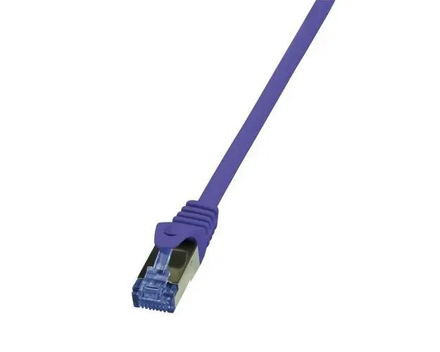 Patch cord S/FTP LOGILINK Cat6a, LSZH, cupru, 5 m, violet, AWG26, dublu ecranat