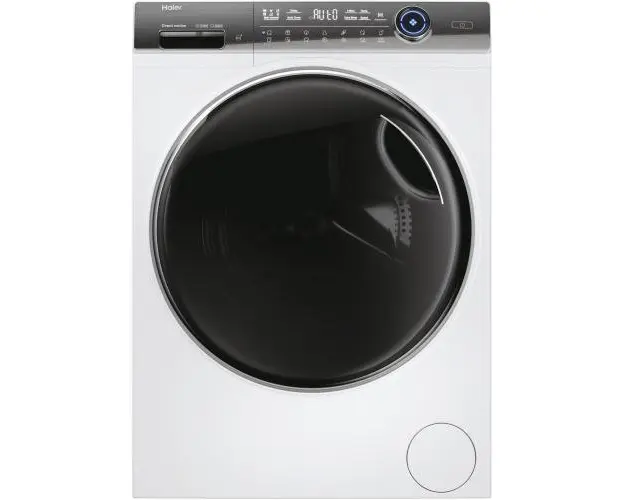 Masina de spalat rufe Haier HW90G-BD14979U1S, 9 kg, 1400 RPM, Motor Direct Motion, Refresh, ABT, Steam, Drum light, Dual spray, Pillow Drum, WiFi, Autodose, Display Led cu Touch control, iTime, Smart Detecting, Clasa A (Alb)