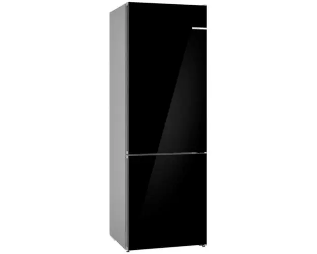Combina frigorifica Bosch KGN49LBCF, 440 L, NoFrost, PerfectFit, Iluminare LED, Clasa C, H 203 cm (Negru)
