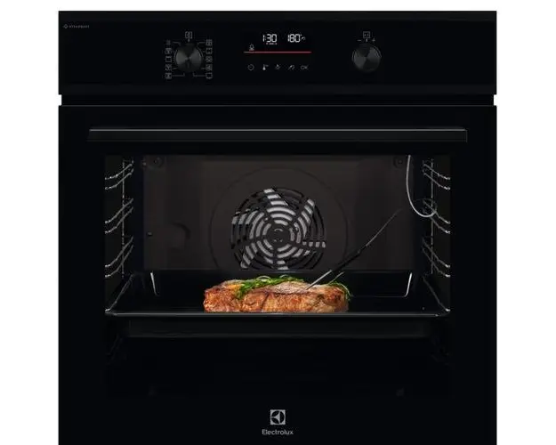 Cuptor incorporabil Electrolux EOD6C77H, Electric, 72 L, Autocuratare catalitica, SteamBake, Timer electronic, Grill (Negru)