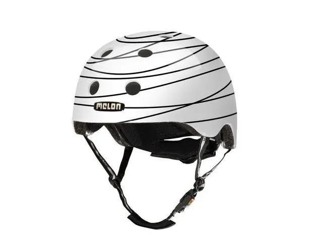 Casca de protectie Melon Scribble, M, Alb