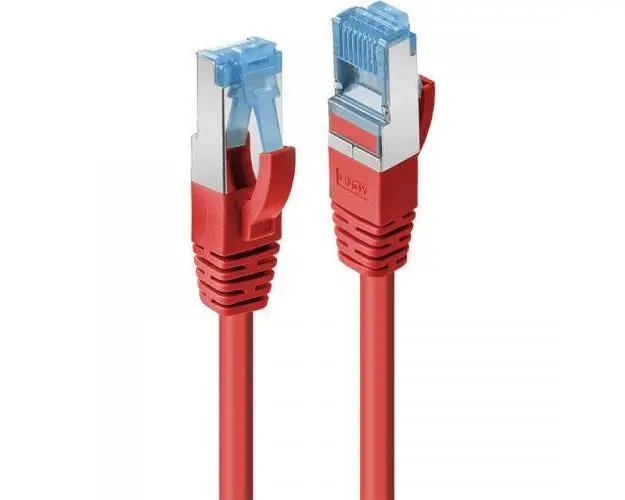 Patch Cord Lindy LY-47162, S/FTP, CAT6A, 1m, Red