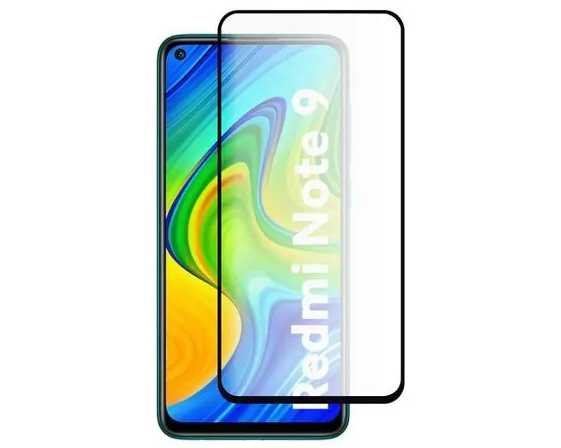 Folie Sticla Premium pentru Xiaomi Redmi Note 9, 5D, Full Glue, Negru