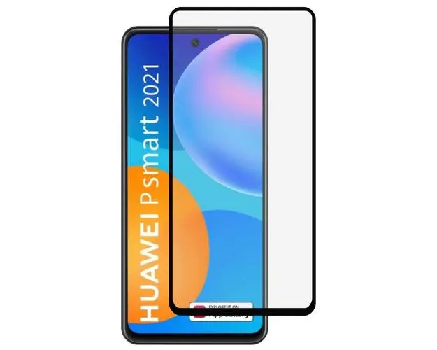 Folie Sticla Full Cover Premium pentru Huawei P Smart 2021, 5D, Full Glue, Negru