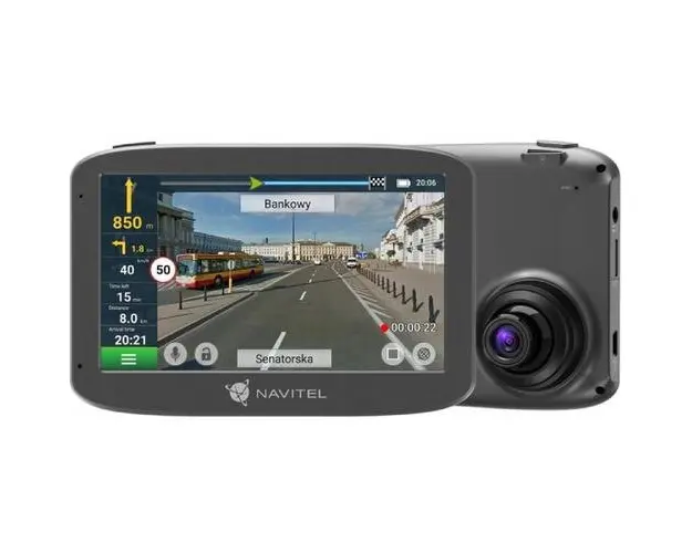 Camera Auto DVR cu Navigatie GPS NAVITEL RE 5 DUAL, Filmare FullHD, 140, Night Vision, ecran de 5-inch TFT, Touch screen, FM-transmitter