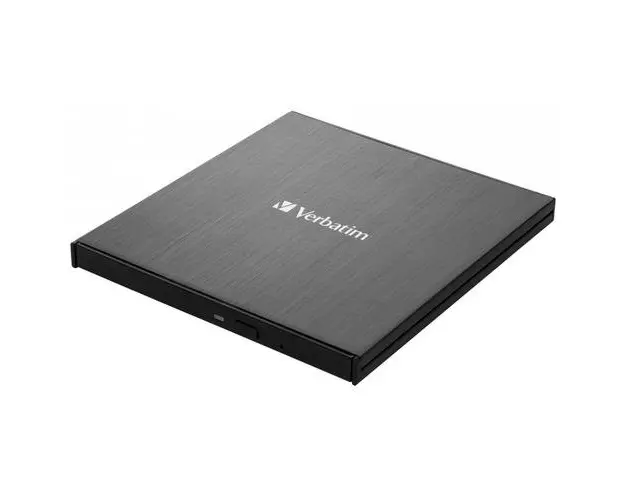 DVD-RW extern Verbatim Slimline, USB 3.2 Gen 1/ USB-C, Negru