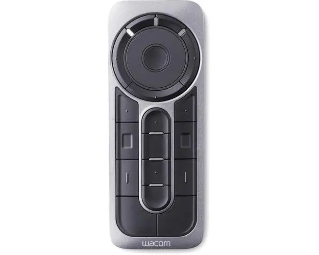 Telecomanda Wacom Expresskey pentru Cintiq si Intuos Pro, Wireless, 17 butoane, Negru/Argintiu
