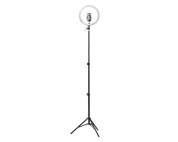 Inel LED TnB 12inch cu trepied pentru studio INLEDSTUD (Negru)