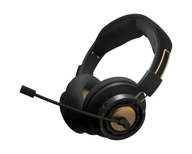 Casti Gaming Gioteck TX-40S, cu fir, Stereo (Negru/Auriu)