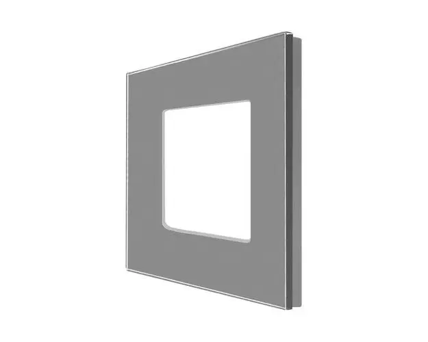 Rama Simpla LUXION Din Sticla, Gri