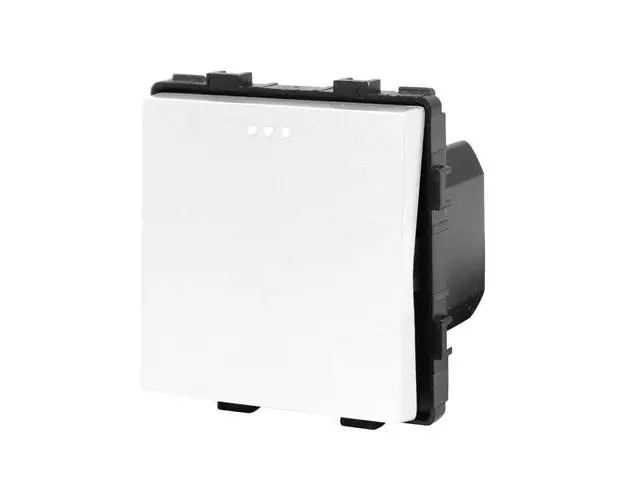 Modul Intrerupator Simplu Mecanic LUXION, Alb