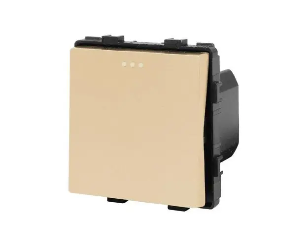 Modul Intrerupator Simplu Mecanic LUXION, Auriu