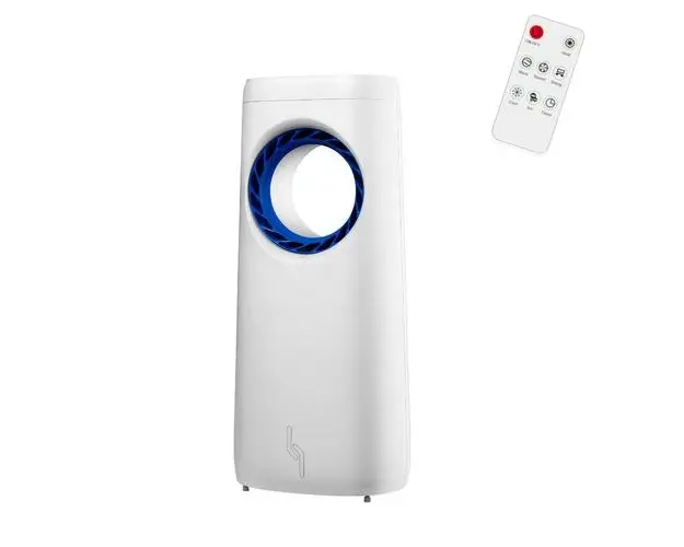 Racitor de aer portabil Studio Casa Chill Air 300 ION, 80 W, Functie Racire, Umidificare si Ionizare, 3 viteze, Telecomanda, Display Led, Rezervor apa 4 l (Alb)