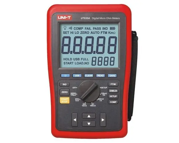 Multimetru Rezistenta Miliohmetru UNI-T UT620A, Display LCD
