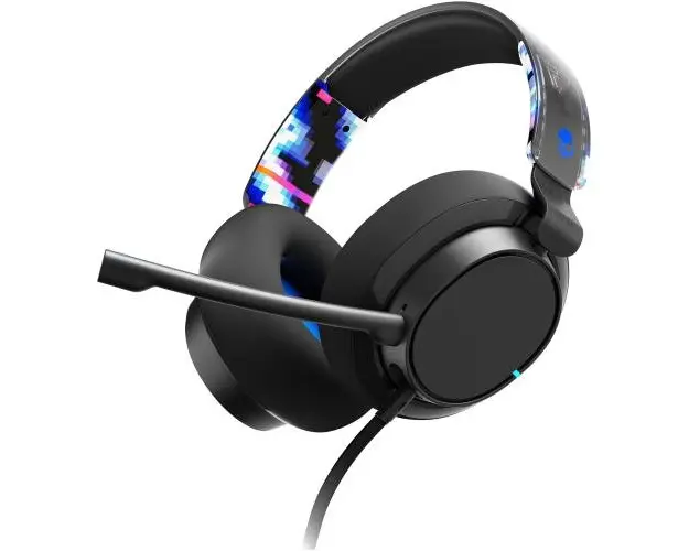 Casti Gaming Skullcandy Slyr Pro P-Station, USB-C, Jack 3.5mm, 1.8m (Negru/Albastru)