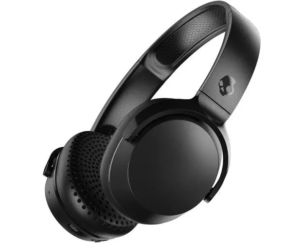 Casti Stereo Wireless Skullcandy Riff 2, Bluetooth, Microfon, Touch Control, 34 ore Autonomie (Negru)