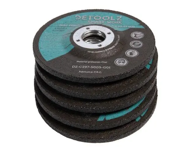 Set 5 discuri pentru polizat Detoolz, A115 x 6 x 22.2 mm