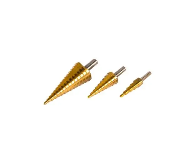 Set 3 freze in trepte Detoolz DZ-SE231, HSS-Ti 4-12, 4-20, 4-32 mm