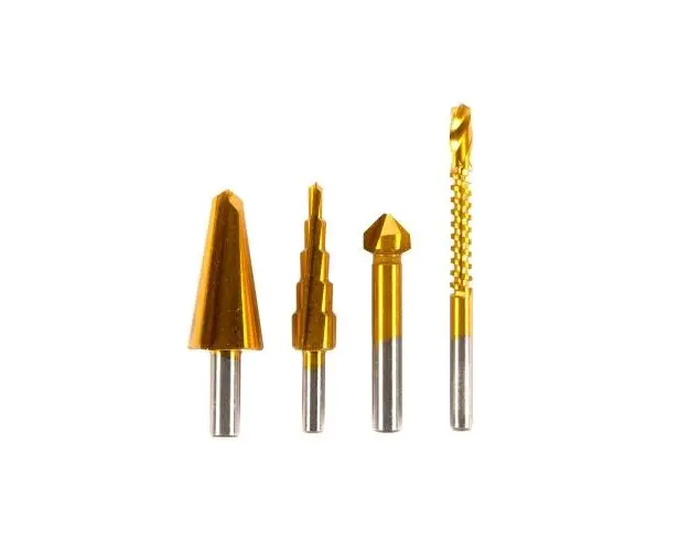 Set 4 freze multifunctionale Detoolz DZ-SE232, HSS Ti 8-20, 4-12, 12-4.6 mm