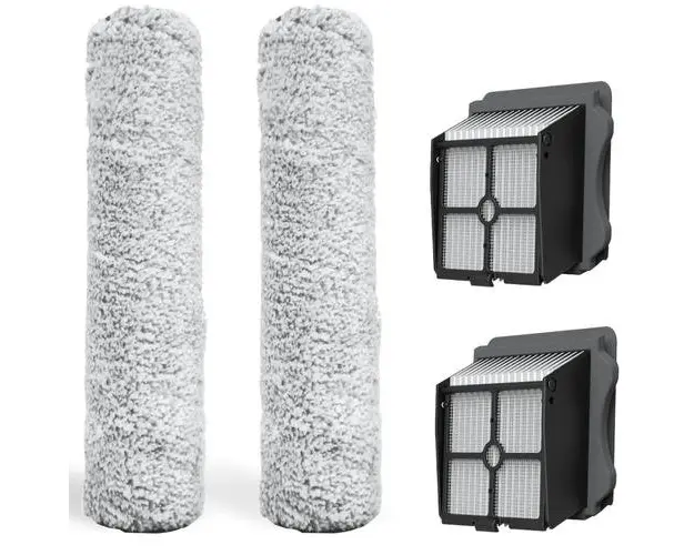 Kit de schimb Rola Perie si Filtru HEPA (2+2 buc.) compatibil cu Aspirator vertical Tineco Floor One S3 Extreme