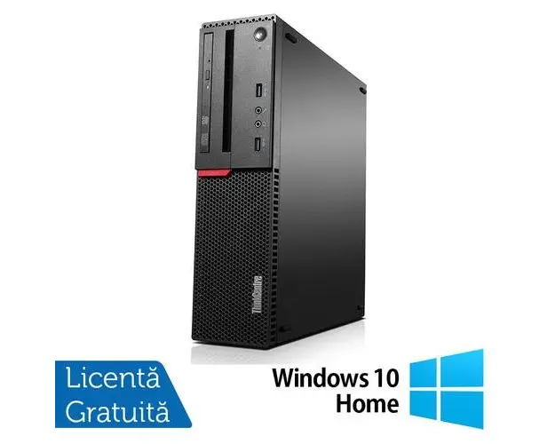 Calculator Sistem PC Refurbished LENOVO M910 SFF, Intel Core i5-6500 3.20GHz, 8GB DDR4, 256GB SSD + Windows 10 Home