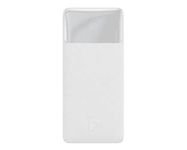 Acumulator Extern Baseus 10000 mAh/15 W cu incarcare rapida, 2xUSB-A/1xUSB-C, Universal, Gri
