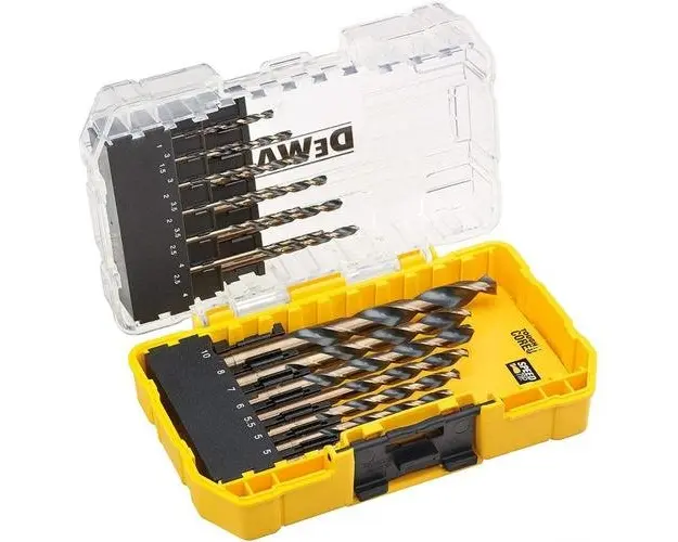 Set burghie pentru metal 19 bucati, 1 - 10mm, DeWALT DT70728