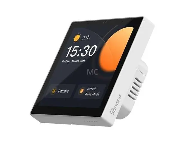 Panou de control SMART NSPanel Pro, ZigBee 3.0, WiFi, Bluetooth, Functie de monitorizare energie, termostat, interfon, Alb