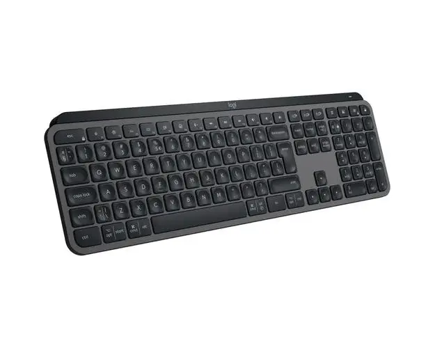 Tastatura Wireless Logitech MX Keys S, Iluminare, 2.4GHz&Bluetooth,USB-C, US INTL Layout (Gri)