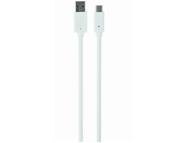 Cablu alimentare si date Gembird, USB 3.0 (T) la USB 3.1 Type-C (T), 36W, 0.1m, Alb, CCP-USB3-AMCM-W-0.1M