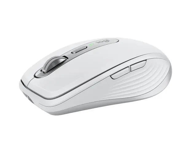 Mouse Wireless Logitech MX Anywhere 3S, 2.4GHz&Bluetooth, Silent, Scroll MagSpeed, Multidevice, USB-C (Alb)