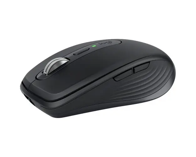 Mouse wireless Logitech MX Anywhere 3S, 2.4GHz&Bluetooth, Silent, Scroll MagSpeed, Multidevice, USB-C, Negru