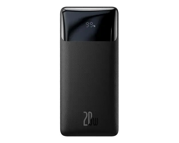 Acumulator extern Baseus Bipow Digital Display, Power Bank 10000mAh, PD 20W USB, USB-C, Negru