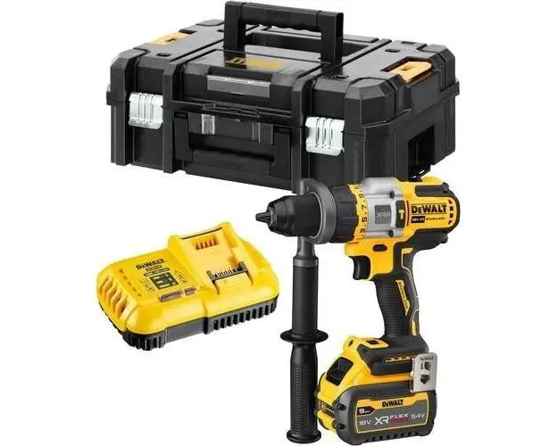 Masina de gaurit Dewalt DCD999X1, 18V, 2000 RPM (Galben/Negru)