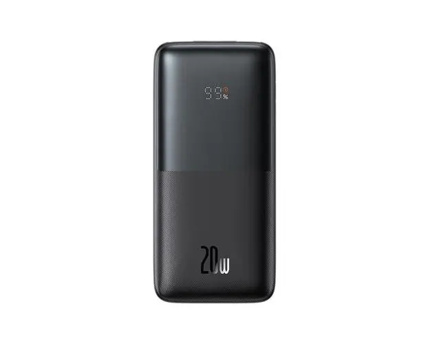 Acumulator extern Bipow, Baseus, Power Bank 10000mAh, 20W, USB-C PD QC Samsung AFC, Negru