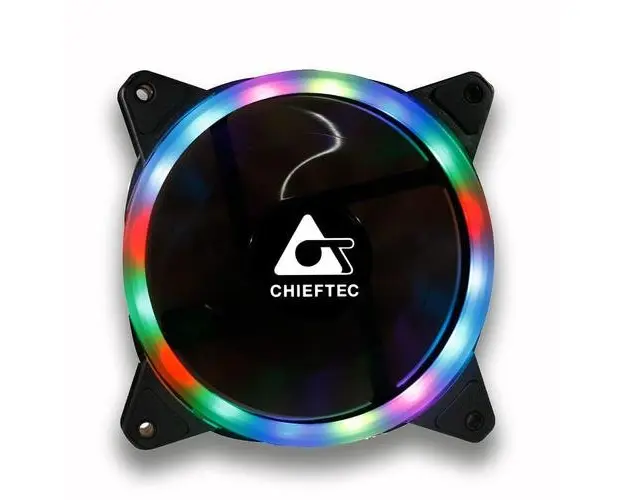 Ventilator Chieftec AF-12-RGB, 120mm, 1200RPM (Negru)