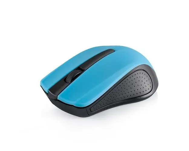 Mouse wireless, Modecom, MC-WM9, 2.4 GHz, 1200 DPI, Negru/Albastru