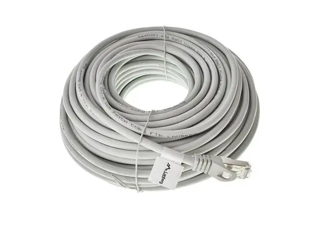 Cablu ecranat FTP, Lanberg 42797, cat.6, mufat 2xRJ45, lungime 30m, AWG 26, 250 MHz, de legatura retea, ethernet, Gri