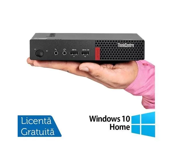 Calculator Sistem PC Refurbished Lenovo ThinkCentre M710q Mini PC, Intel Core i5-6500T 2.50GHz, 16GB DDR4, 512GB SSD + Windows 10 Home