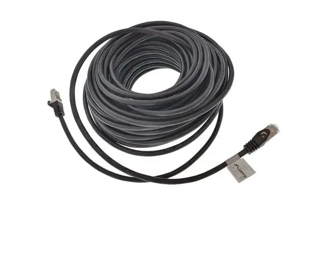 Cablu ecranat FTP, Lanberg 41898, cat 6, mufat 2xRJ45, lungime 20m, AWG 26, 250 MHz, de legatura retea, ethernet, Negru