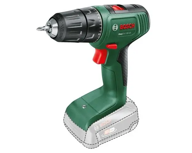 Masina de gaurit si insurubat (bormasina) pe acumulator Bosch EasyDrill 06039D8000, 18 V, 1630 RPM, 40 Nm, 13 mm mandrina rapida, fara acumulator/incarcator