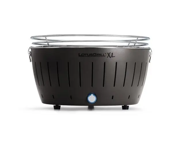 Gratar carbuni LOTUS GRILL XL G435 Gri Antracit, Portabil, Suprafata gatit 40,5 cm (Negru)