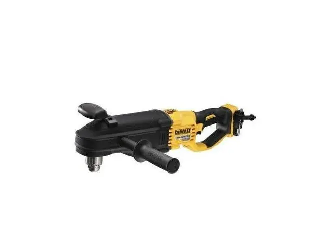 Burghiu unghiular DeWalt DCD470N-XJ, Fara baterie/incarcator, 2 viteze (Galben/Negru)