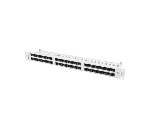 Patch Panel 48 port 1U, cat. 6, Lanberg, Gri