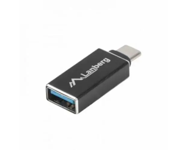Adaptor , Lanberg , USB C(tata)/USB A mama 3.1, Negru