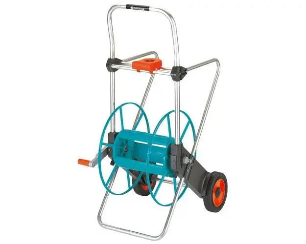 Carucior metalic pentru furtun Gardena, 100 m