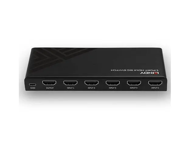 Switch Lindy 5 Port HDMI 18G