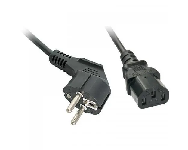 Cablu alimentare Lindy LY-30335, Schuko - IEC C13 Female, 2m, Negru