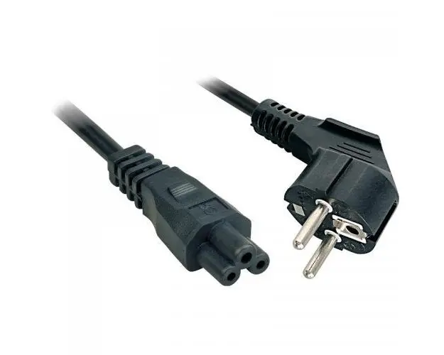 Cablu alimentare Lindy LY-30405, Schuko - IEC C5, 2m, Negru