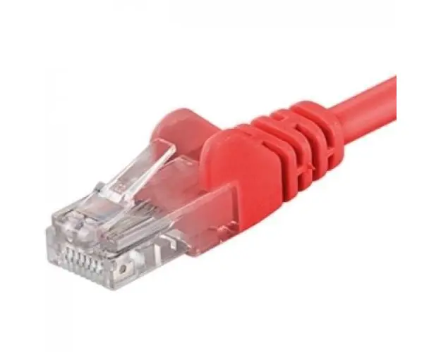 Patchcord UTP RJ45-RJ45 Categoria 6, 0.5m, rosu, cupru integral, 26AWG
